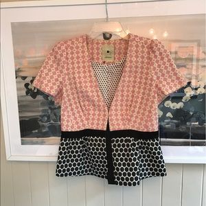 Anthropologie Short-sleeved Peplum Top