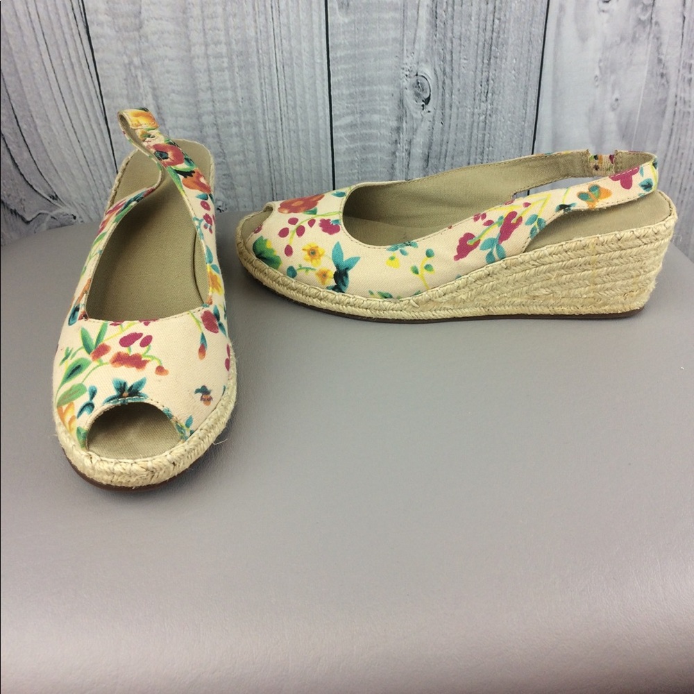 NATURALIZER Women's Floral Sling Back Espadrilles