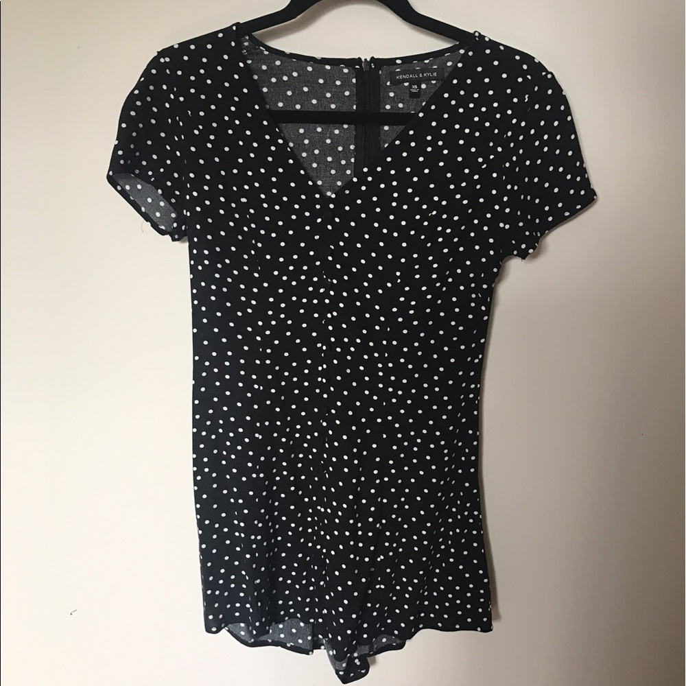 KENDALL AND KYLIE Polka Dot Romper