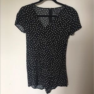 KENDALL AND KYLIE Polka Dot Romper