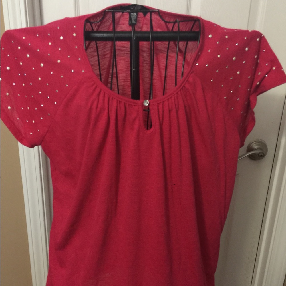 WOMENS HOT PINK TOP