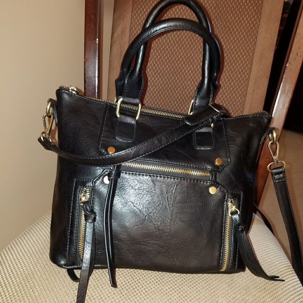 Vegan leather crossbody bag! Like new!