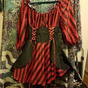 Red pirate costume Halloween Leg Avenue M/L
