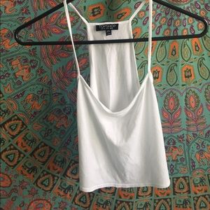 Topshop white crop top