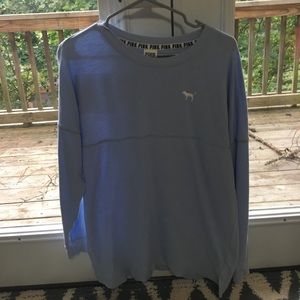 Perry Winkle colored longs leave sweatshirt.
