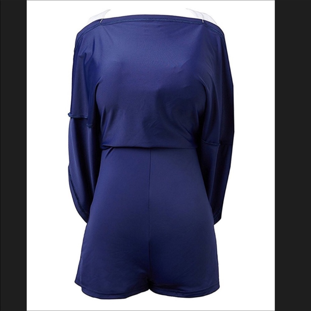 Halter sexy striped red blue pin up sailor suit - Picture 3 of 4