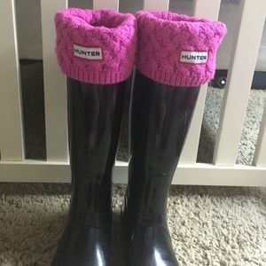 Knit Hunter boot socks