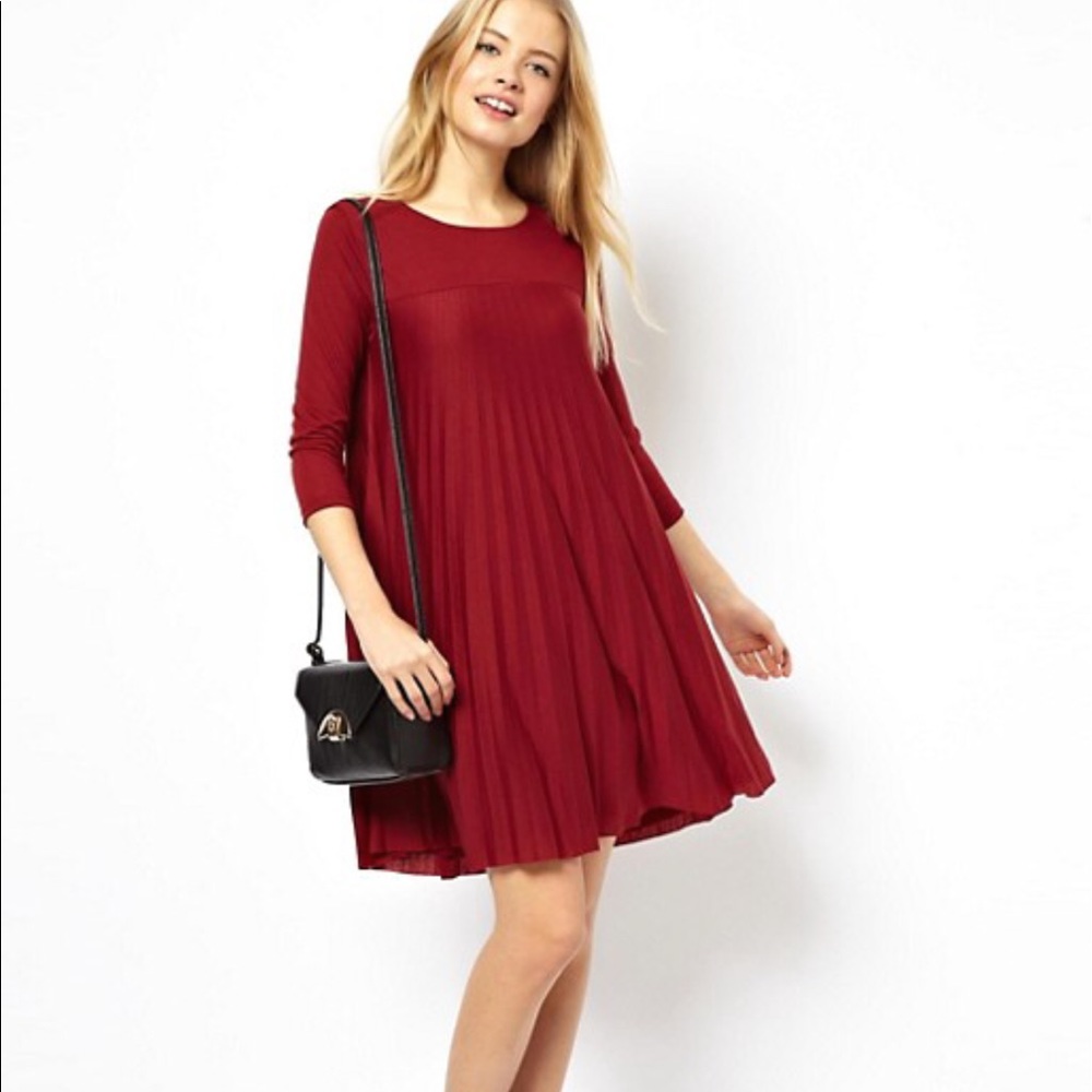 Asos pleated dress