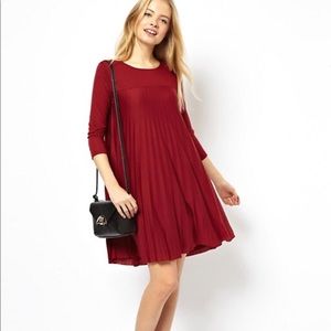 Asos pleated dress