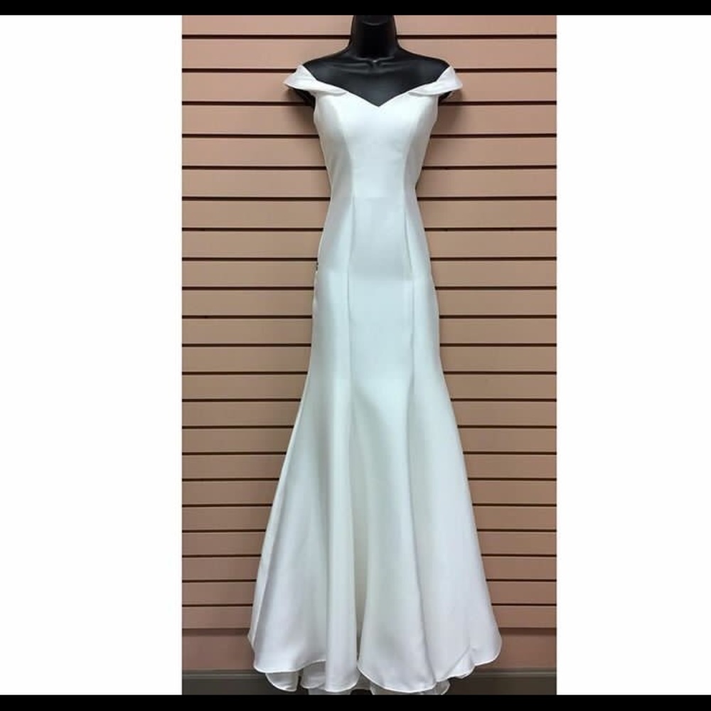 White prom dress