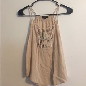 Tank top with tassels