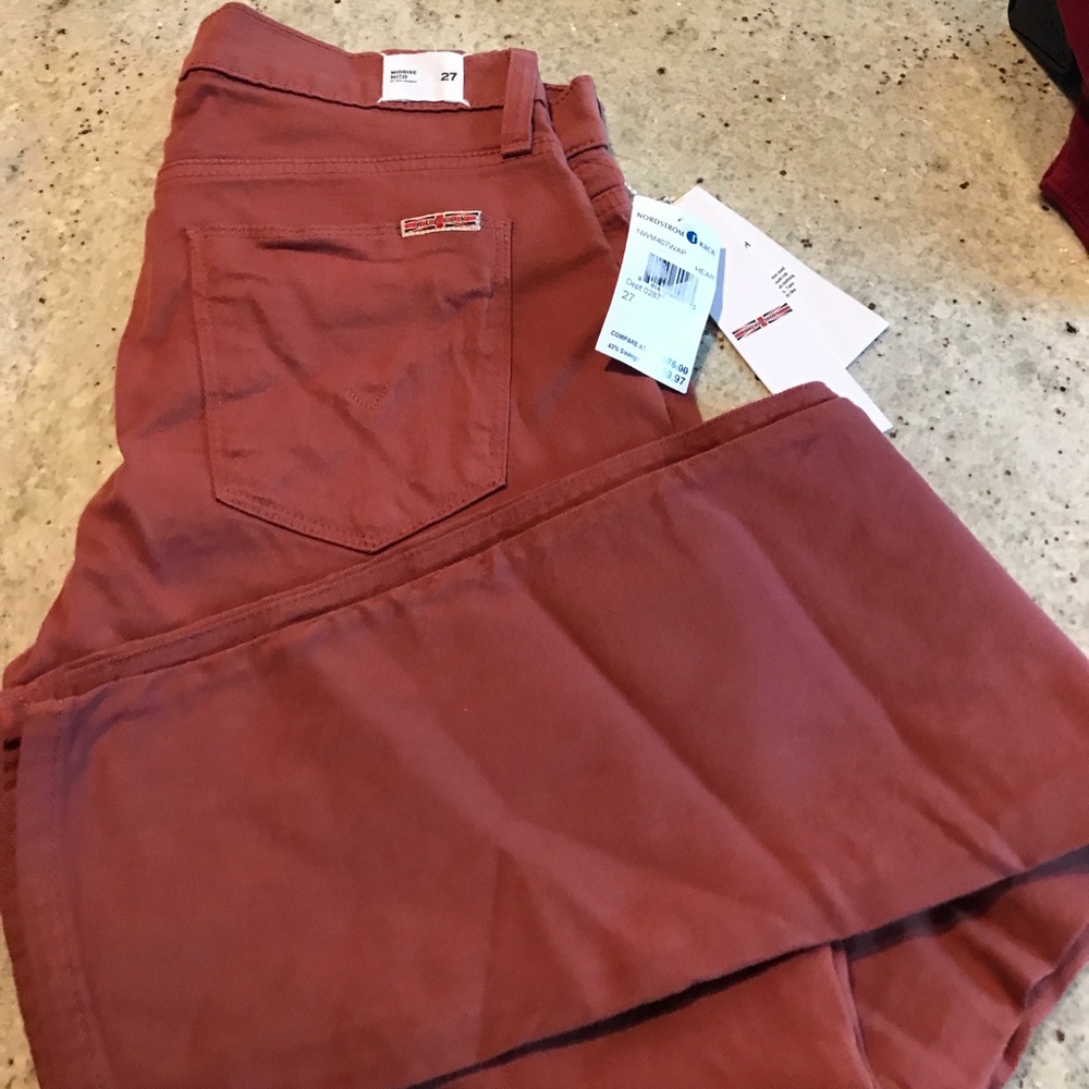 NWT Hudson NICO Midrise superskinny HEAR (brown)