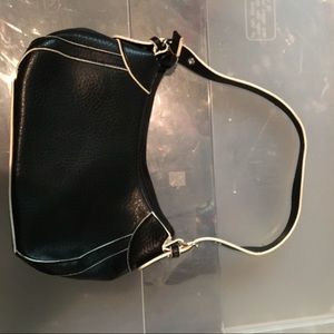 Black and white purse