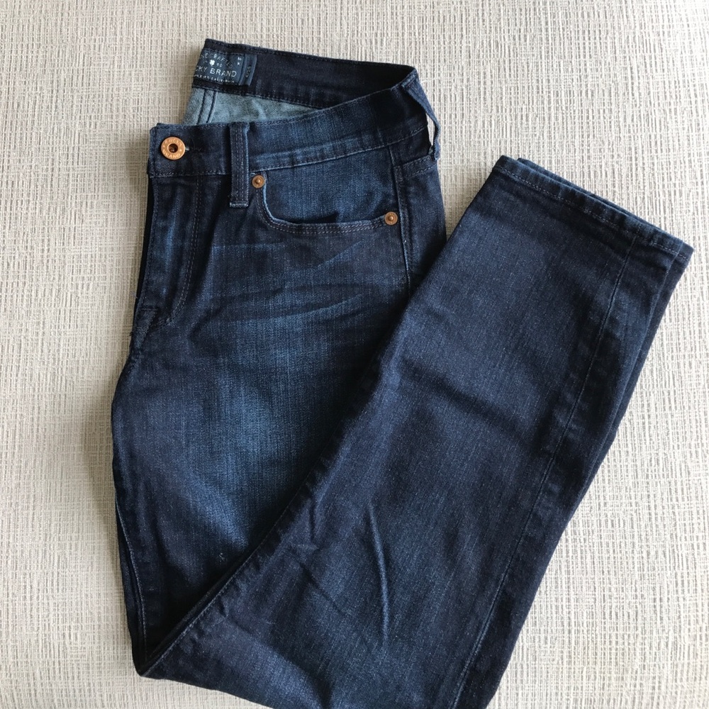 Lucky brand 6/28 dark wash sofia skimmer