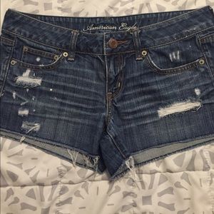 Distressed American Eagle shorts