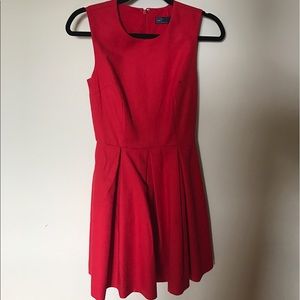 Gap Fit & Flare Red Dress