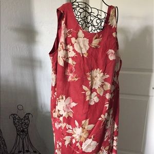 Women's red dress sleeveless size 24W
