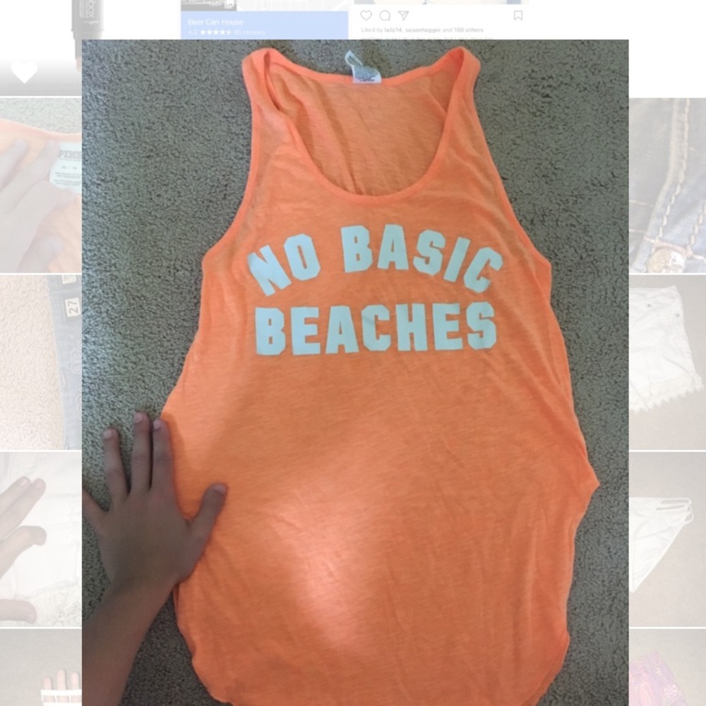 "No basic beaches" shirt!