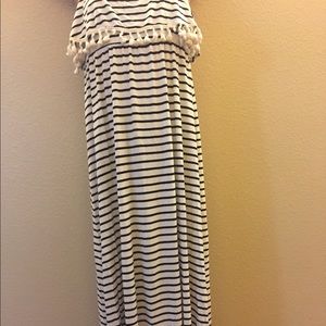 Stripped maxi dress