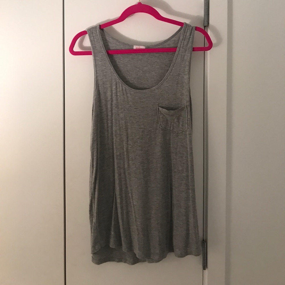Grey Long Tank