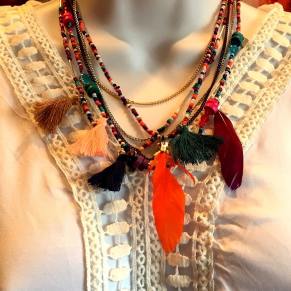 Beach Coverup Tunic Sexy Black or White Boho Dress - Picture 8 of 8