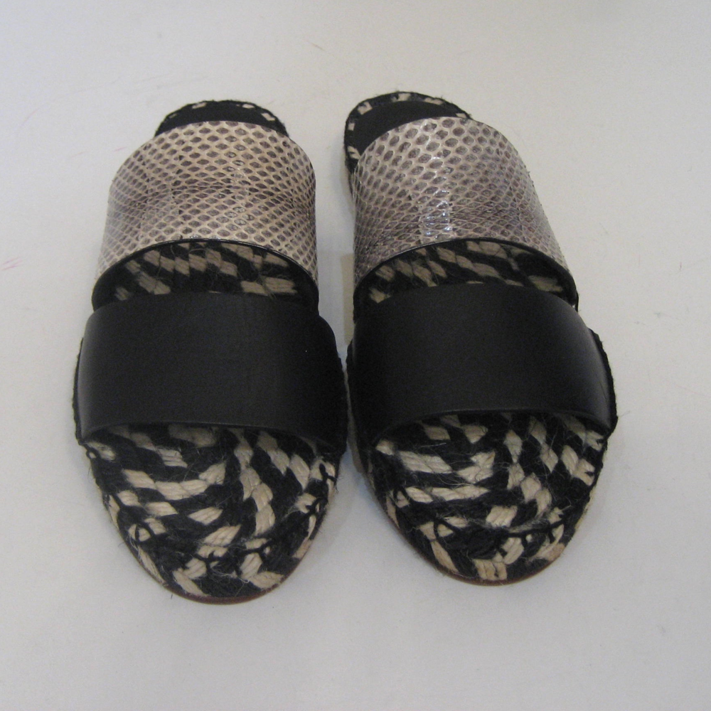 Proenza Schouler Black leather/Snakeskin Size 35