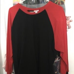 2XL LULA ROE RANDY RED AND BLACK