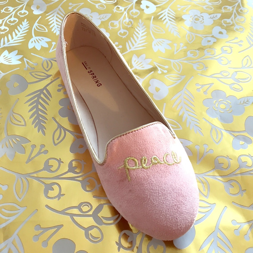 Call It Spring Love and Peace Smoking slippers