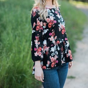 Sadie Floral Peplum