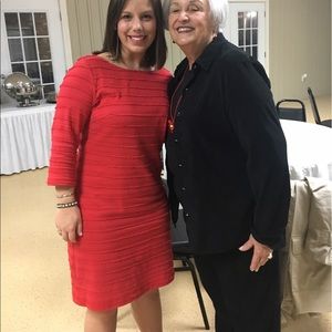 Trina Turk Red 3/4 sleeve dress