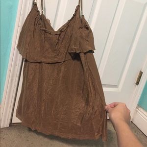 Silk, ruffled tank top!