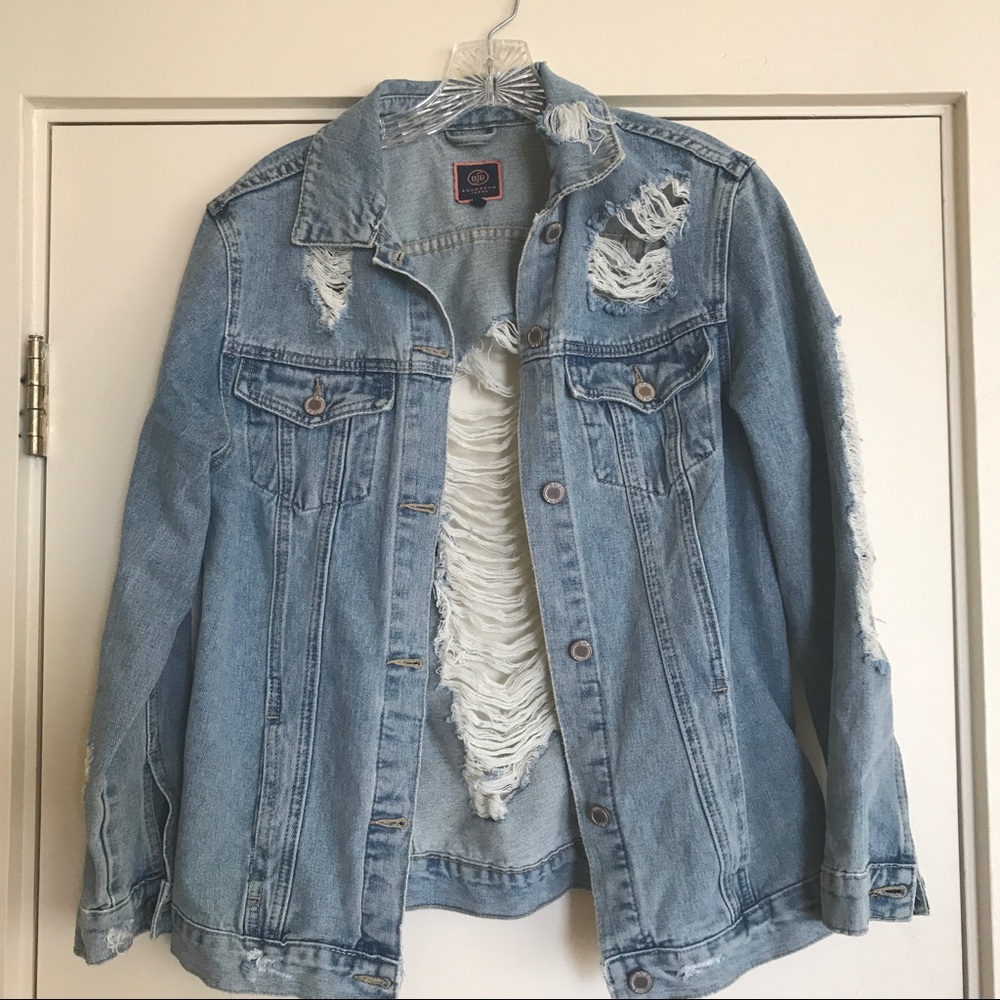 Distressed Denim Jacket