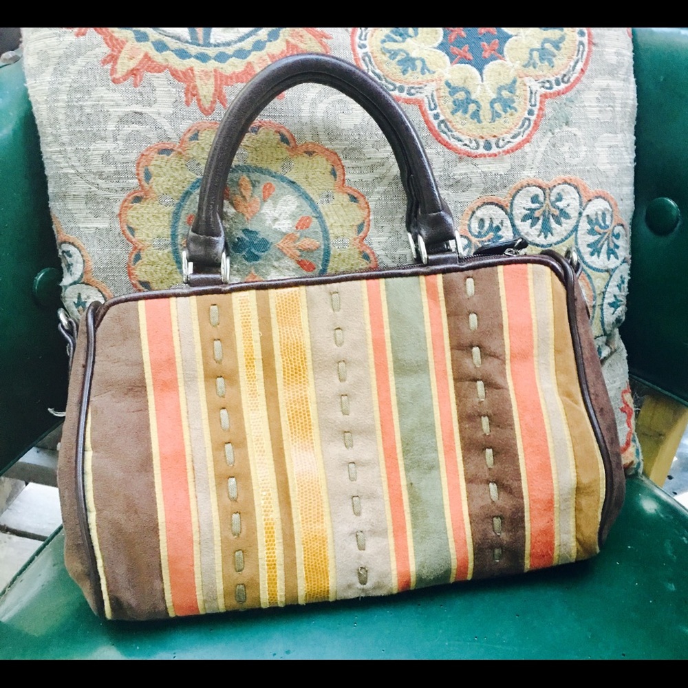 Vintage Valerie Barad suede handbag