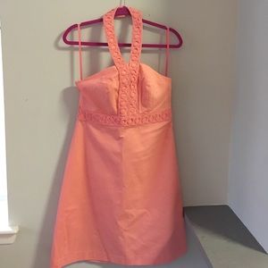 Merona brand coral halter dress