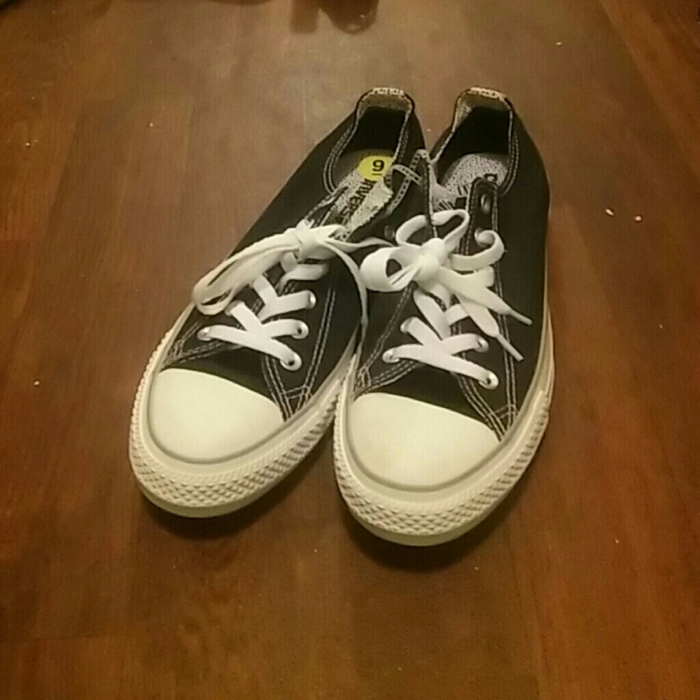 Authentic black and speckled Converse