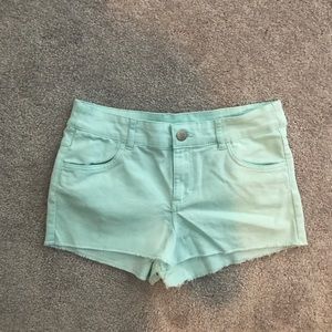 Divided Mint shorts
