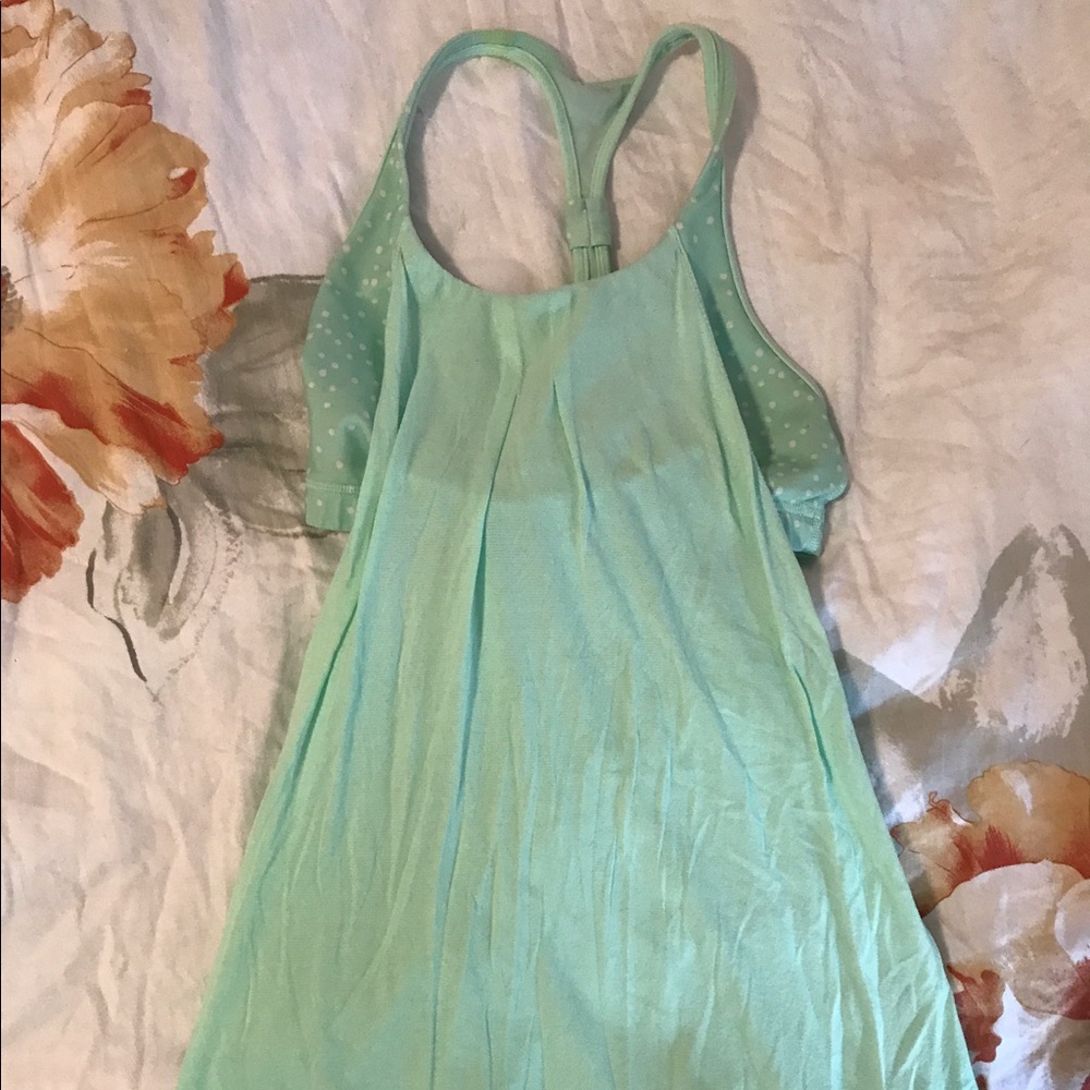 Mint green RARE lululemon tank small as 4