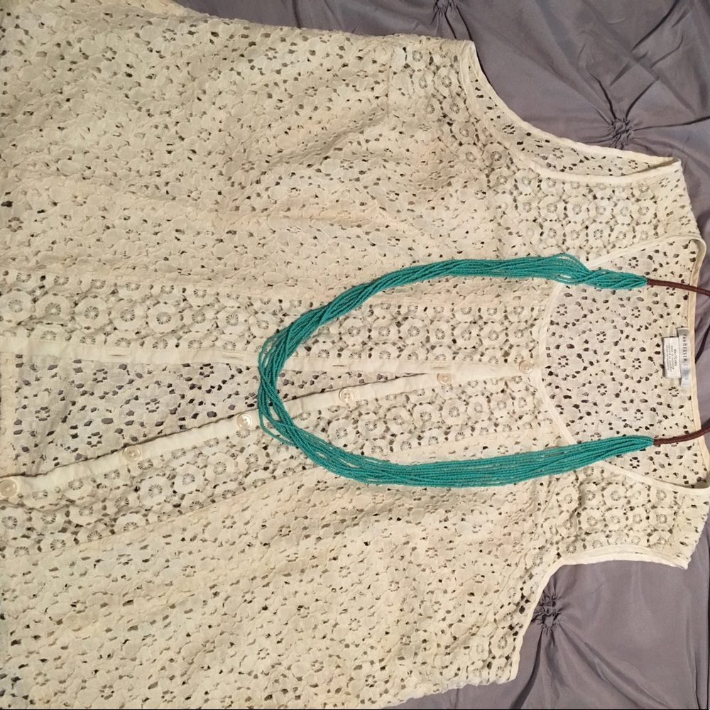 Van Heusen XXL crochet/lace vest