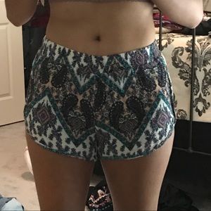 Floral paisley shorts