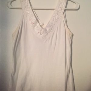 White tank top