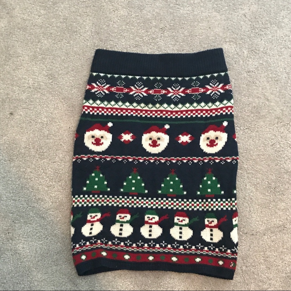 Ugly Christmas sweater pencil skirt
