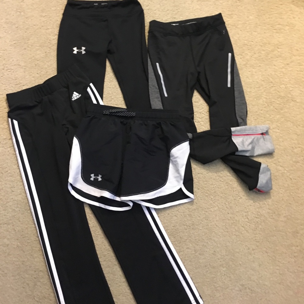 Bundle of 4- girls athletic bottoms