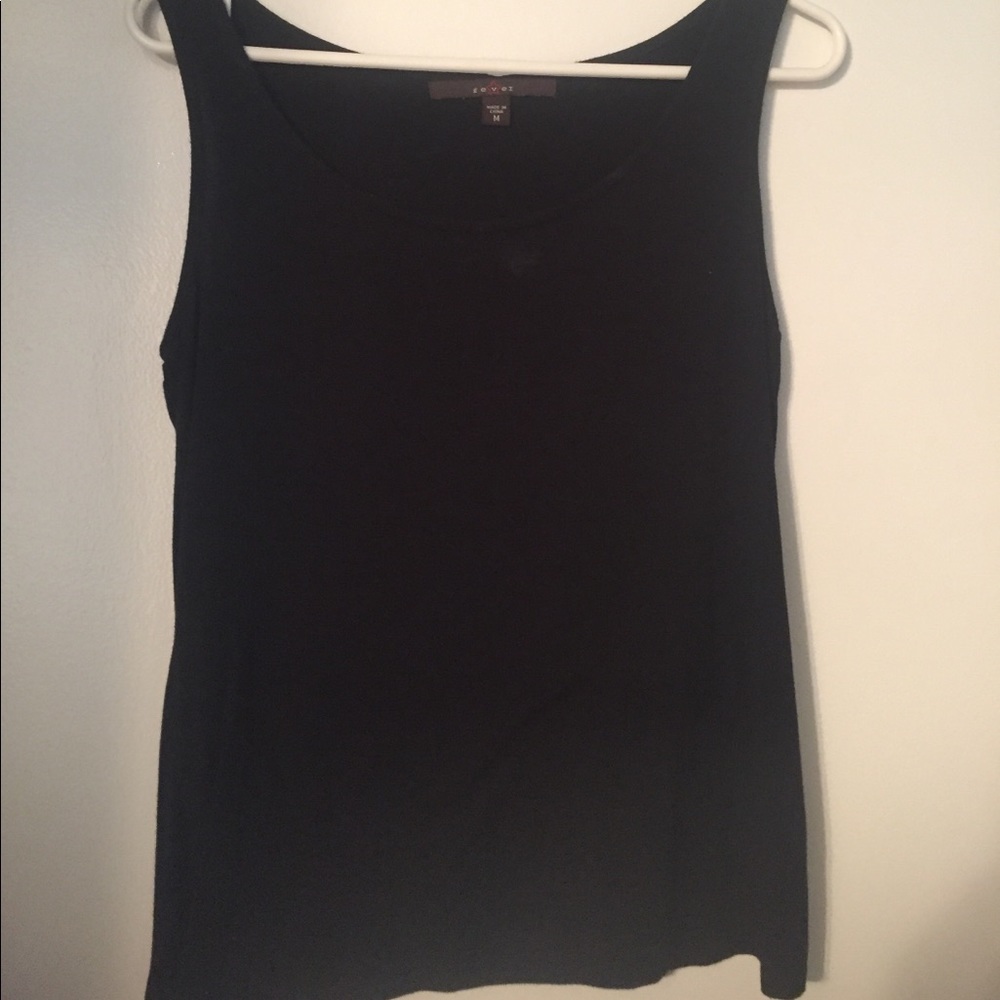 Black tank top blouse