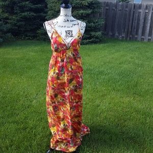 EUC BB Dakota silk flowing sun dress