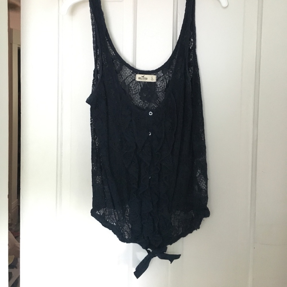 Hollister Sheer Lace Tank Top