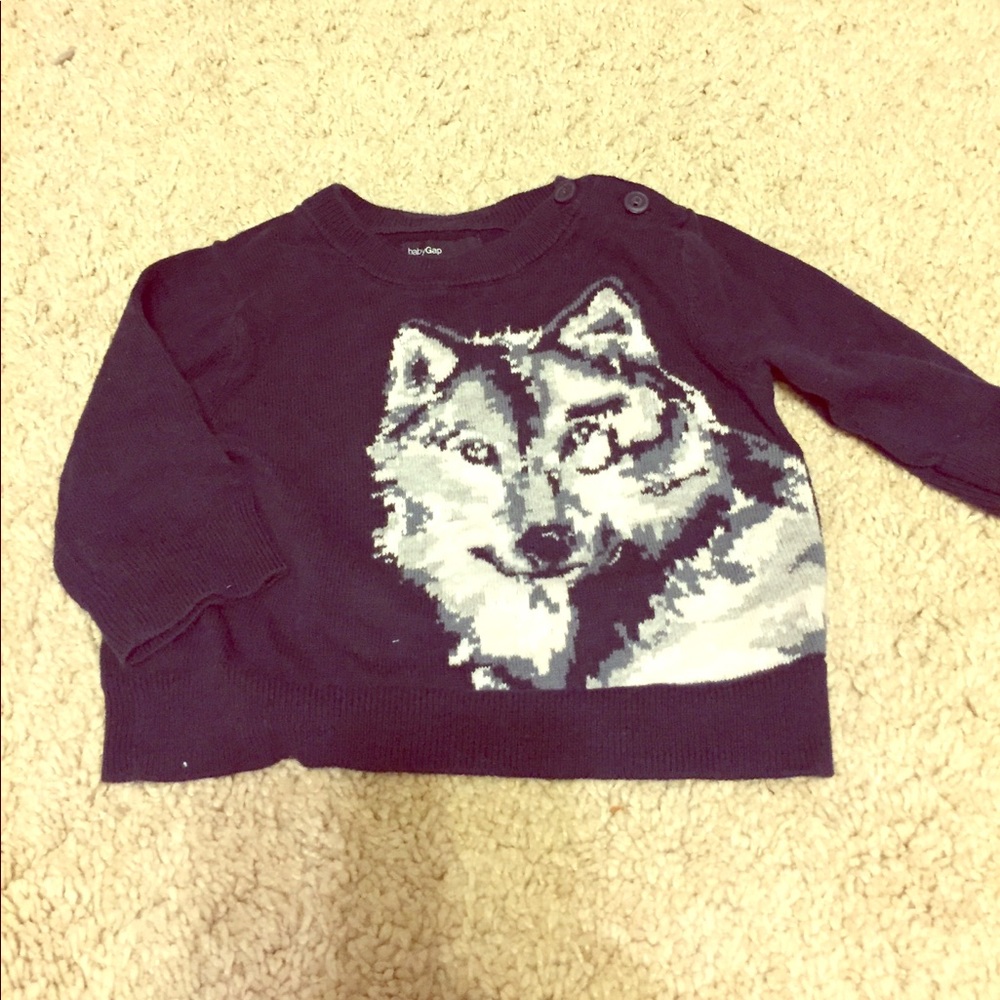 Baby Gap wolf sweater