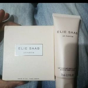 Ellie Saab purse mirror and body lotion