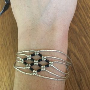 Liquid silver bracelet