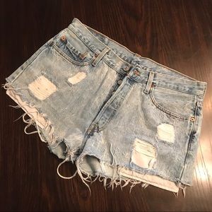 Levi's denim cutoffs from Urban Outfitters