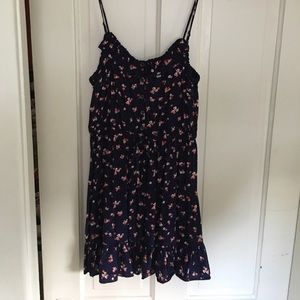 Forever21 Navy Floral Printed Sundress